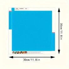 Bộ tranh đính đá 5D 30x30cm - Tranh đính đá tròn họa tiết động vật chủ đề Phượng Hoàng Lửa và Băng, thích hợp cho người mới bắt đầu, thủ công thêu chữ thập tự làm, thích hợp trang trí phòng khách phòng ngủ tại nhà, không có khung - Nhiều màu - Xem 2