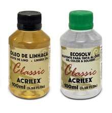 Linseed Oil + Ecosolv Diluent 100ml Acrilex - 均碼 - 查看 4
