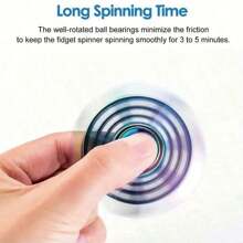 多色多款式金属手指旋转器/办公室减压娱乐玩具/适合节日/派对礼物，手指滚轮，减压玩具，镰刀 - 彩色 - 查看 6