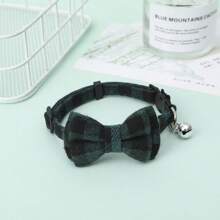 New Arrival Detachable Bow-Knot Christmas Pet Collar, Adjustable Medium/Large Pets Xmas Colored Bow Tie Bell Necklace