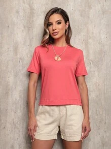 Women T-Shirts - 西瓜粉 - 查看 1