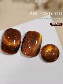 MIANEL 12毫升/瓶 秋季畅销孔雀石龟壳纹理琥珀色凝胶指甲油,金色水晶猫眼指甲油,闪亮焦糖琥珀色凝胶金指甲,红色指甲,黑色指甲,2025新款美甲,沙龙专用,适用于手指甲和脚趾甲,夏季美甲,沙龙专用,指甲胶,美甲用品,棕色指甲,万圣节指甲,圣诞节指甲 - 彩色 - 查看 7