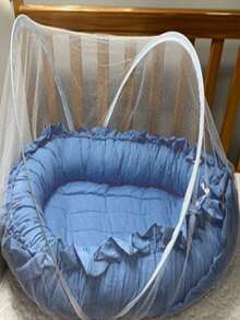 Mosquito Net For Baby Crib Nest Reducer - trắng - Xem 2