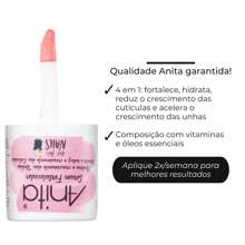 Kit Tratamento Anita 5 Esmaltes + 1 Cera Hidratante Cuticula
