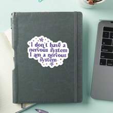 1PC I Don't Have A Nervous System Sticker | Funny And Sarcastic Sticker For Anxiety Awareness | Cool Sticker For Laptops, Water Bottles, Tumblers, And More | Sarcastic Anxiety Sticker Decal - Multicolor - View 4