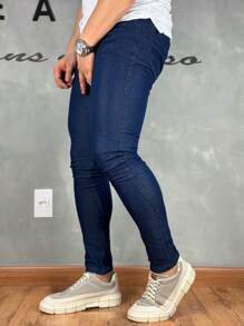 Super Skinny Premium Basic Jeans 01 - Teal Blue - View 4