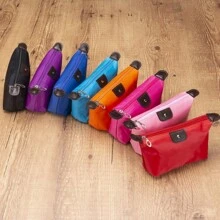 Women's Waterproof Polyester Toiletry Bag Ideal For Makeup And Travel - Màu xanh hải quân - Xem 3