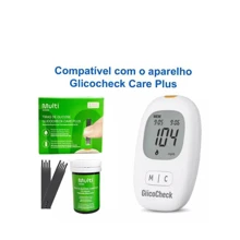 Glucometer Complete Blood Glucose Monitor Glicocheck Multilaser +50 Strips+100 Needles - White - View 6