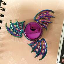 多色多款式金属手指旋转器/办公室减压娱乐玩具/适合节日/派对礼物，手指滚轮，减压玩具，镰刀 - 彩色 - 查看 39