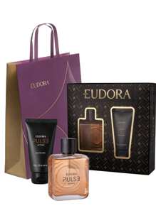 Eudora Pulse Action Gift Set With Cologne - 100ml & Balm - 75g - Men - màu đen - Xem 1