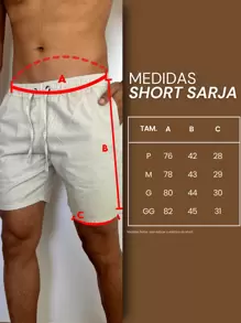 Kit 3 Men's Shorts Twill Mauricinho Bermuda Premium Brim La.Bless - 淺粉色 - 查看 5