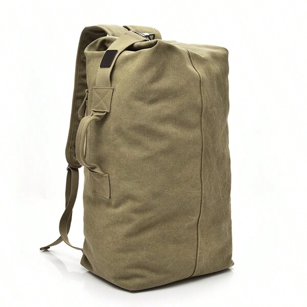 1 Peça Mochila de Viagem de Grande Capacidade S Masculina, Mochila Multiuso Externa para Montanhismo, Mochila Balde Masculina, Mochila de Lona com Fivela para Ombro para Meninos e Homens, Mochila para Caminhada, Camping, Férias, Computador, Esportes, Presentes Engraçados de Natal e Ação de Graças, Bolsa Lateral, Essenciais de Férias, Bolsa Escolar, Bolsa de Viagem, Bolsa de Praia de Verão, Capa de Laptop, Bolsa de Esportes, Bolsa de Férias, Bolsa de Primavera, Bolsa de Fim de Semana, Mochilas, Itens Imprescindíveis de Viagem, Bolsa Grande