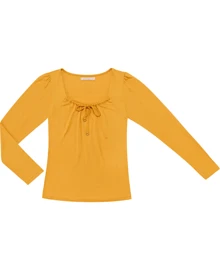 Endless Yellow Women's Long Sleeve Blouse - Yellow - View 5