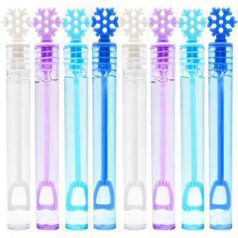 20-Pack Snowflake Bubble Soap Bottle Tubes Christmas Party Guest Favors Christmas Party Decorations (No Soap),Christmas