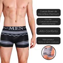 Kit 12 Premium Printed Microfiber Boxer Briefs For Adults - Nhiều màu - Xem 2
