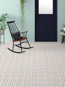 12 buc - Autocolante autoadezive detașabile, impermeabile, rezistente la umiditate, pentru perete și faianță, model geometric în stil marocan, negru-maro/roz-alb/bej-alb/bej-negru, decor de casă, disponibile pentru bucătărie, baie, dormitor, birou, sală de clasă, gresie/faiță de podea 20 cm * 20 cm, gresie/faiță autoadezivă, decor pentru living/cameră de zi