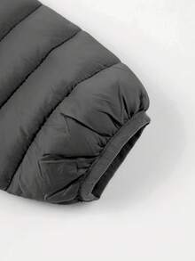 Risissida Women's Packable Lightweight Full-Zip Puffer Jacket With Hood Quilted Fall And Winter Coat - Black - View 6