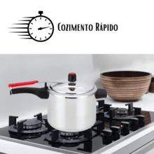 4.5 Liters Polished Pressure Cooker Kit And 5 Food Holders With Lid And Stainless Steel Bowls - 銀色 - 查看 3