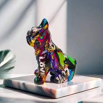 Bulldog Figurine - Resin Dog Sculpture For Home & Shop Decor, Perfect And New Year Gift Birthday Gifts Graduation