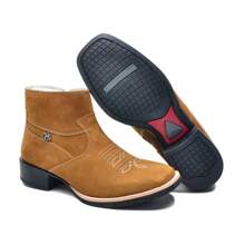 Mid-Calf Leather Country Boot - Rỉ Nâu - Xem 7