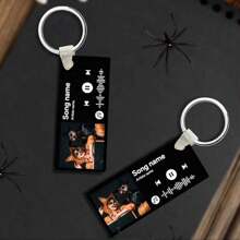 1 件定制万圣节音乐歌曲钥匙扣、个性化音乐代码钥匙圈、个性化音乐代码不锈钢钥匙扣、口袋钥匙扣中的定制音乐、个性化雕刻音乐代码钥匙扣、生日礼物、万圣节礼物、周年纪念礼物、挚友礼物、情人节礼物、父亲节礼物、送给爸爸的礼物、情侣礼物、母亲节礼物、送给他/她的礼物、送给朋友的礼物。 - 白色 - 查看 4