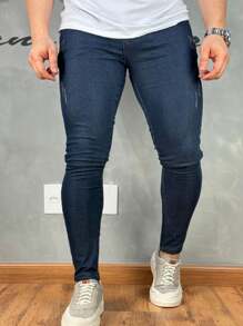 Super Skinny Premium Basic Jeans 01 - 霧霾藍 - 查看 4