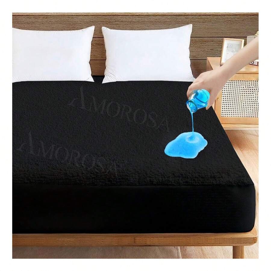 Tamaño Matrimonial Protector De Colchon Impermeable Lavar Maquina