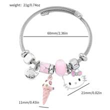 Sanrio 1Pc Kitten Cat Bracelet, Creative Bracelet, Sweet Gift For Women, Best Birthday Gift, Valentine's Day Gift, Party Gift