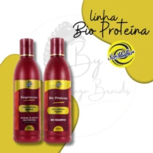 Bio Protein Treatment Kit (Shampoo And Multifunctional Cream) Complete Line For Bio Organic Hair Ser Mulher