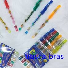 Gel Pen Various Kit 6 8 10 12 24 Colorful Colors For Children's Drawings Painting With Glitter - Bút Gel 6 - Xem 7