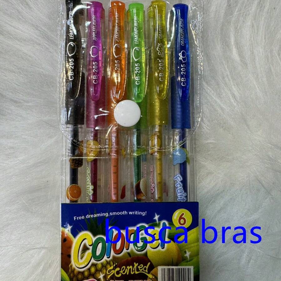 Gel Pen Various Kit 6 8 10 12 24 Colorful Colors For Children's Drawings Painting With Glitter - Bút Gel 6 - Xem 1