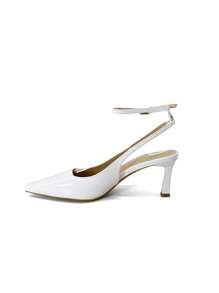 Pointed Toe Stiletto High Heel Pumps, Fashionable And Elegant For Daily Commute - White - View 5