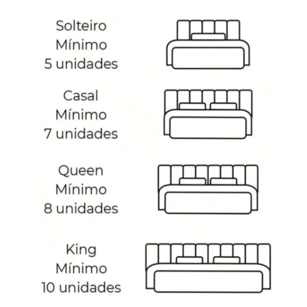 Queen Bed Headboard Modulated In 8 Modules 1.60x0.60cm Various Colors
