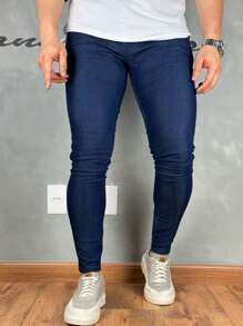 Super Skinny Premium Basic Jeans 01 - Teal Blue - View 5