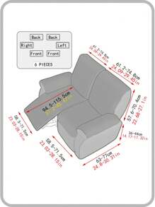 4/6/8pcs Plush Damask Snowbud Spacesuit Massage Sofa Cover, For Home Bedroom Living Room Dining Room, Anti-Dust Anti-Cat Scratch Sofa Protector - Beige - View 9