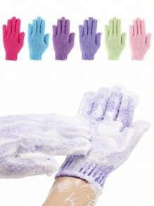 2/4 pezzi Guanti da bagno, Asciugamani da bagno, Guanti esfolianti da bagno, Asciugamani da bagno doppia faccia per massaggio, Spugne per il bagno con gel doccia, Perfetti strumenti per la pulizia del corpo, adatti per uso domestico