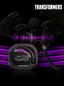 TRANSFORMERS TF-T15 Passive Noise Cancellation Earphones With High Definition Surround Sound, Microphone For Voice Calls, Music & Gaming, Low Latency, Long Battery Life, Smart Touch Control, Open-Ear Wireless Headphones