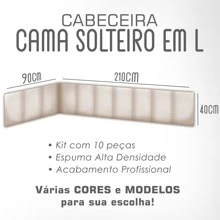 Modular Upholstered Headboard Module Adhesive Single Double Queen King Bed - 40X30cm - 查看 7