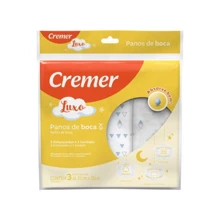 Pack Of 3 Cremer Luxury Bib Washcloths 35x35cm 100% Soft Cotton - 中性的 - 查看 1