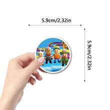 55Pcs Stumble Guy Vinyl Cartoon Stickers For Water Bottles, Diaries, Laptops, Luggage, Bumpers, Cell Phones, Scrapbooks, Scooters, Helmets, Decorate Cartoon Stickers And Decals