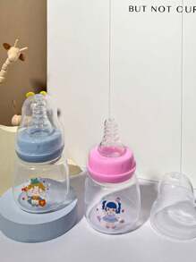 1pc 60ml Cartoon Pattern Polypropylene Baby Milk Bottle, Newborn Infant Feeding Bottle - Multicolor - View 1