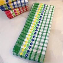 4/8pcs Kitchen Dishcloth, Super Absorbent Soft Dish Rag, Vivid Color Dish Towels, Woven Jacquard Dish Mat, Home Kitchen Bathroom Decor Tea Towel, Random Colors - Multicolor - View 8