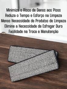 Mop Refill Flat Squeegee Spray Mop Home Cleaning Non-Scratch Microfiber Wholesale Kit 04 Units - 4 件 - 35X12CM - 查看 4