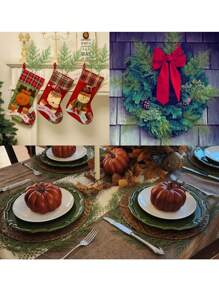 20 قطعة - أغصان صنوبر اصطناعية سيقان خضراء مزيفة أغصان صنوبر بلاستيكية ديكور عيد الميلاد DIY اكسسوارات عطلة، أغصان صنوبر اصطناعية، أغصان سيدار مزيفة، أغصان سيدار مزيفة، أغصان صنوبر عيد الميلاد المزيفة لصنع إكليل DIY ديكور المنزل والمطبخ