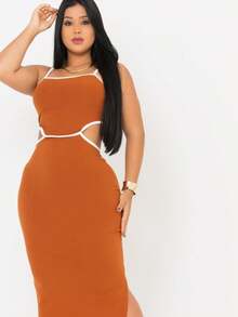 Midi Dress - Mustard Yellow - View 2