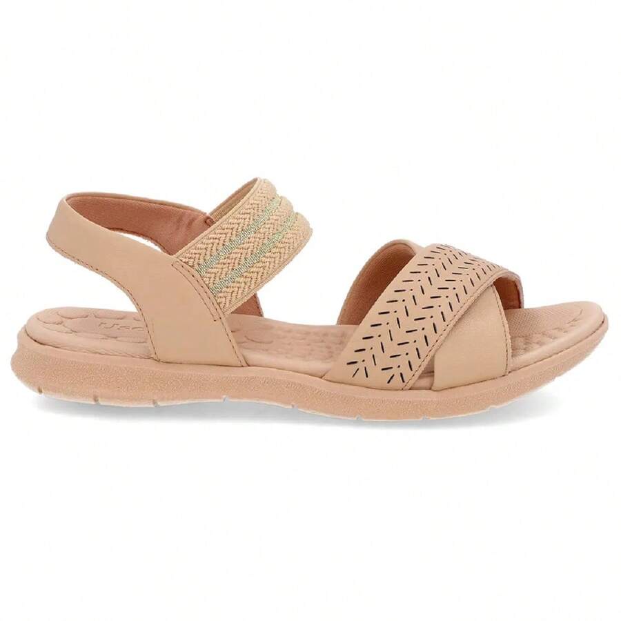 Usaflex Low Sandal With Shock Absorption And Massaging Insole - 卡其色 - 查看 1