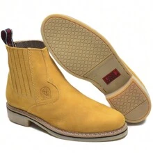 Men's Boots With Latex Sole - Rỉ Nâu - Xem 5