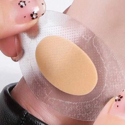 100pcs Clear Thin Invisible Shoe Friction Pads, Anti-Chafing For High Heels