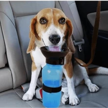 Portable Water Drinking Bottle For Pets, Traveling, Walking - 500ml - 玫紅色 - 查看 4