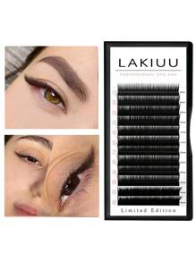 12 Reihen L-Curl leicht fächerförmige Wimpernverlängerungen, neue Mode professionelle Nerz-Wimpern M-Form Einzelwimpern für Make-up Wimpernbüschel, Wimpernbüschel, Einzelwimpern, Wimpern, Falsche Wimpern